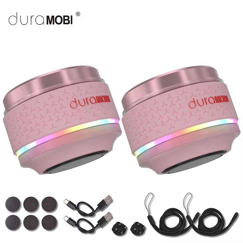 Duramobi Pro Bone Conduction Speaker TWS Wireless Bluetooth 5.0 Speaker IP54 Waterproof EQ Mode Speakers Colorful Ambient Light