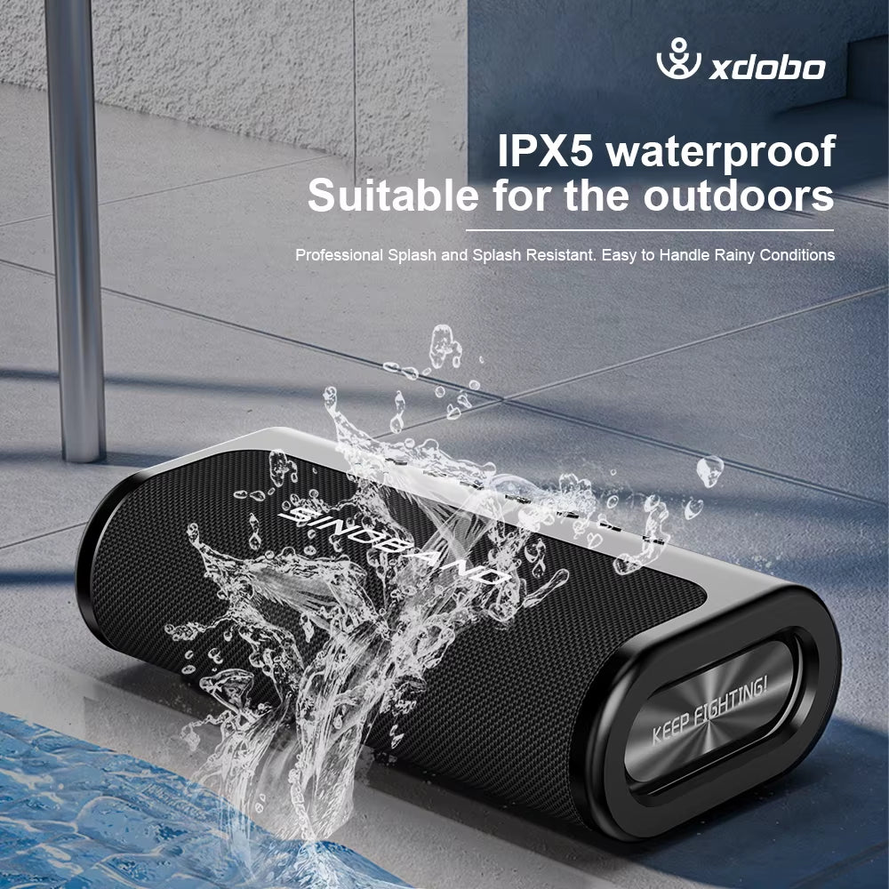 Book 80W Wireless Outdoor Portable Speakers Bluetooth-Compatiable Waterproof Deep Bass Speakers Power Bank Function