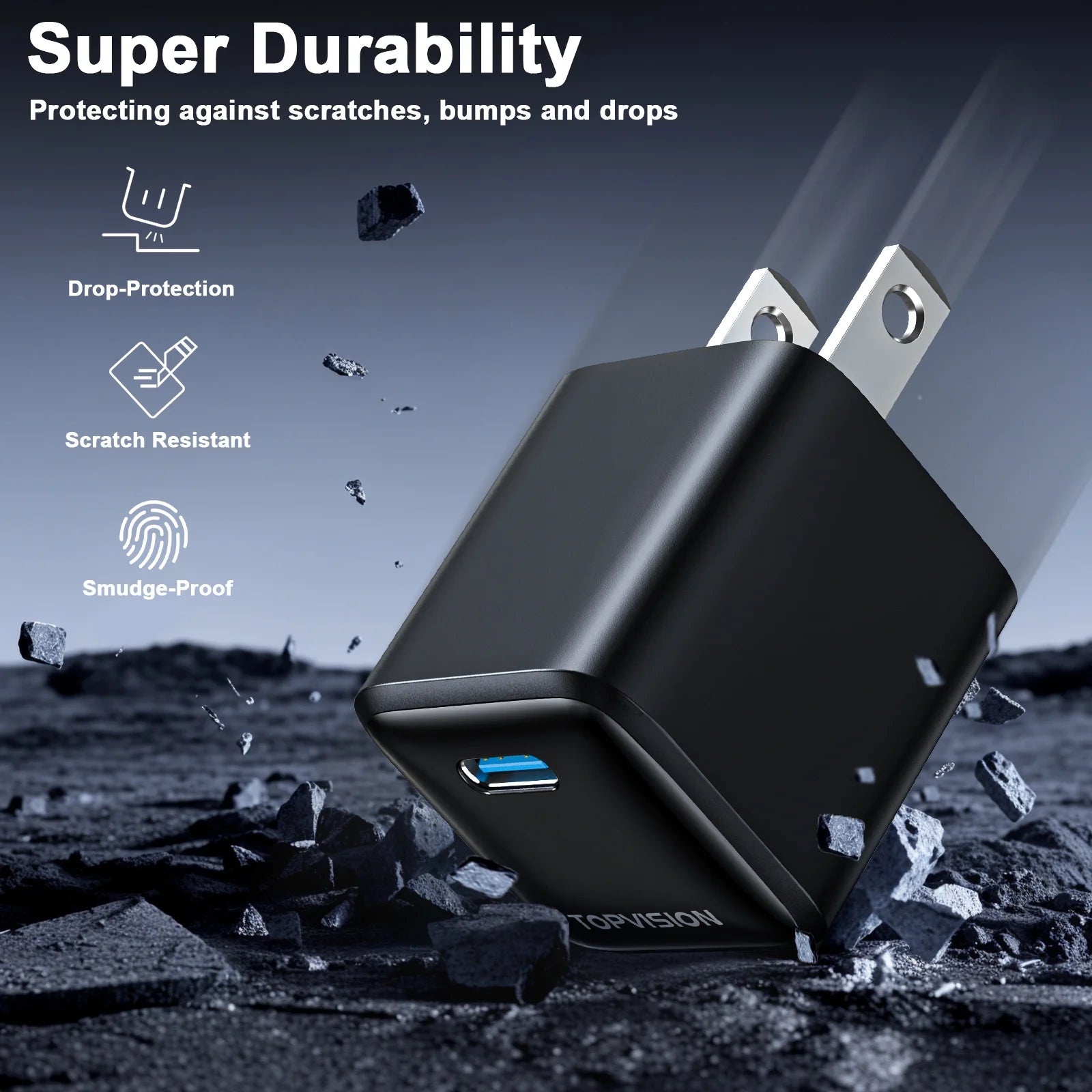 USB-C Charger Block 20W, Wall Charger Fast Charging Block for Apple, Android, 1 Pack