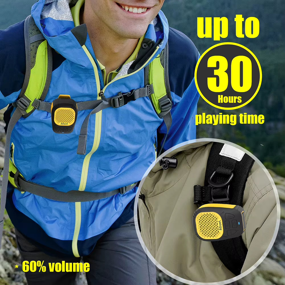 1/2Pcs Wearable Speaker Bluetooth 5.3 Waterproof Magnetic Clip-On Wireless Portable Speakers with Mic Hands-Free Music/Call