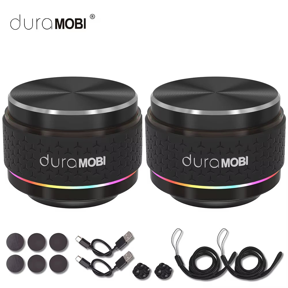 Duramobi Pro Bone Conduction Speaker TWS Wireless Bluetooth 5.0 Speaker IP54 Waterproof EQ Mode Speakers Colorful Ambient Light