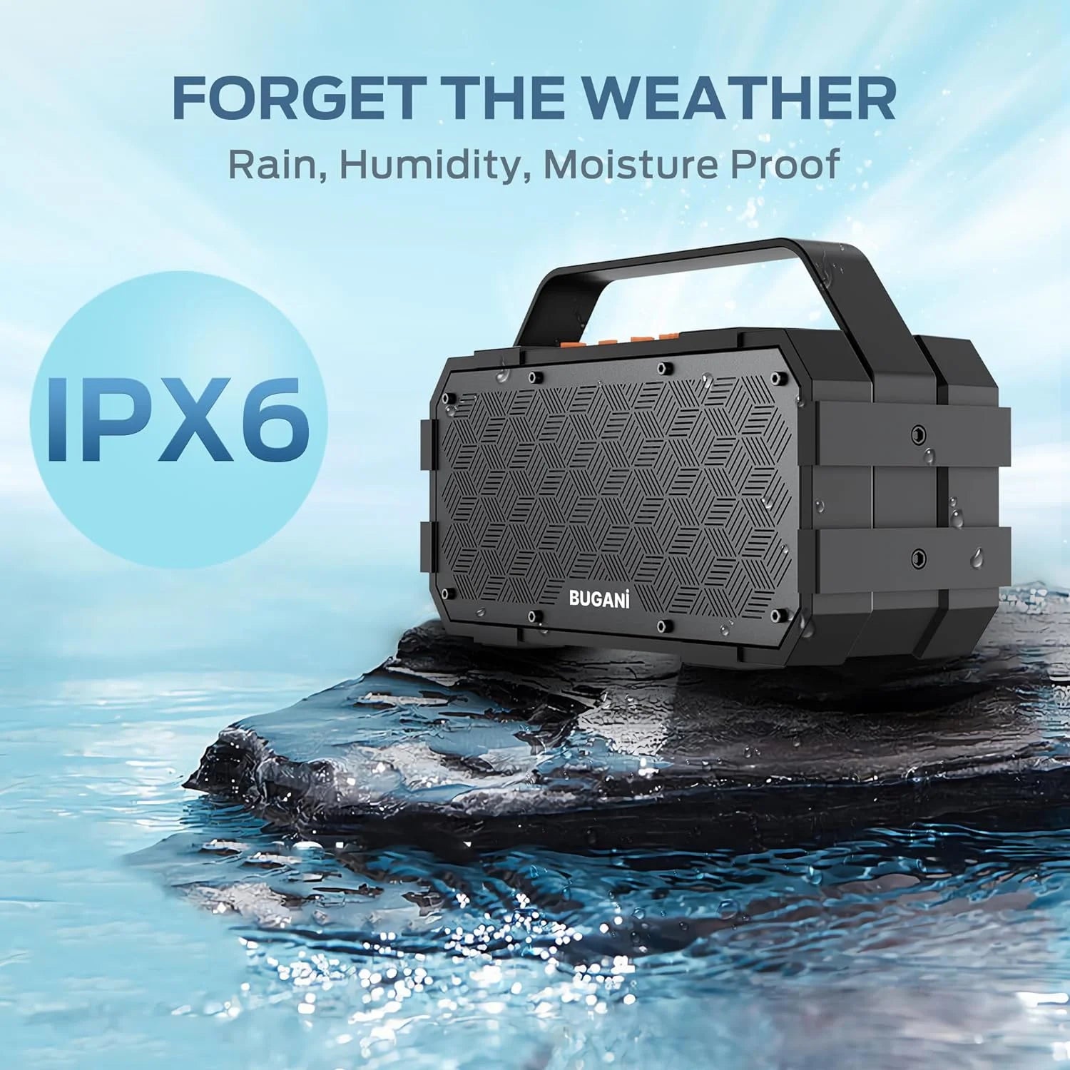 Bluetooth Speaker,  Live Wireless Portable Bluetooth Speaker,Bluetooth 5.2, 40W Super Power, 24H Playtime, IPX6 Waterproof, Suitable for Outdoor Travel, Camping,Party