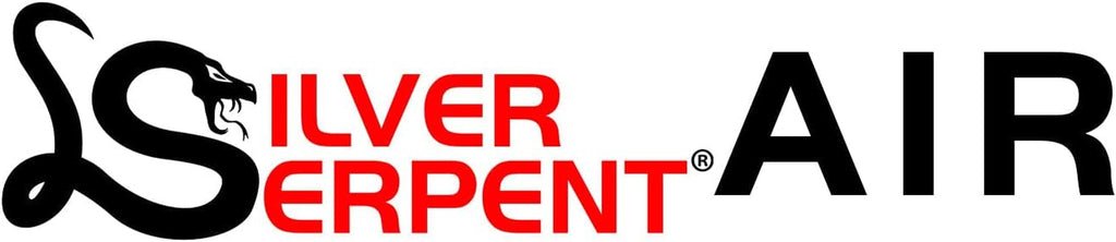 8 Inches Silver Serpent AIR Audiophile RCA Audio Interconnect Cables - Stereo Pair (2 Cables) Flagship, High-End, High-Performance, Premium Hi-Fi Audio