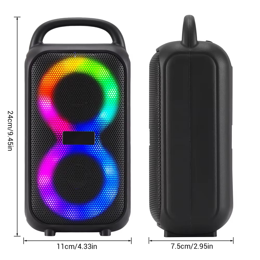 1000W Party Portable Speakers Bluetooth Wireless Boombox Sound Large Speaker Dual 3 Inche Subwoofer for Outdoor Dancing Famliy